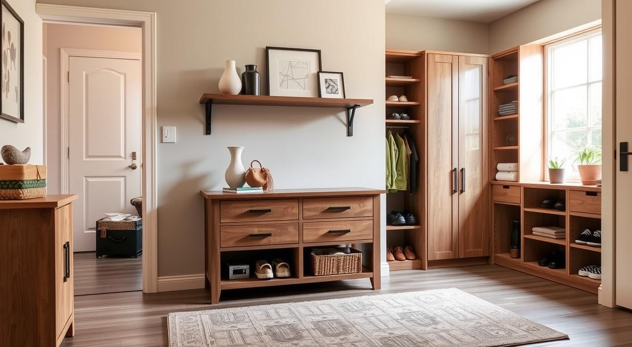 entryway organization for a small apartment